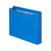 Quill Brand® Reinforced File Jacket, 2" Expansion, Letter Size, Blue, 50/Box (74920BE)
