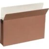 Quill Brand® Reinforced File Pocket, 3 1/2" Expansion, Letter Size, Brown, 25/Box (7Q1524) -Bostitchy Store 96717 s7