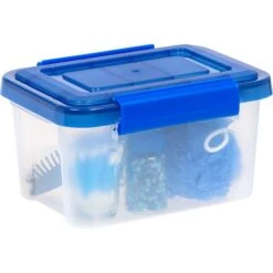 Iris WeatherPro 6.5 Qt. Latch Lid Storage Bin, Clear/Blue (500198) 13 Iris WeatherPro 6.5 Qt. Latch Lid Storage Bin, Clear/Blue (500198) -Bostitchy Store 9B566965 7EC0 4307 8EF7000F4E005DA5 s7