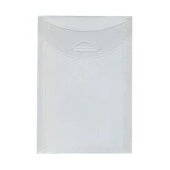 JAM Paper® Plastic Envelopes With Tuck Flap Closure, Open End, 4 1/8 X 6, Clear Poly, 12/Pack (1541745)