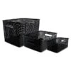Advantus Plastic Weave Bins, Black, 3/Pack 1 Advantus Plastic Weave Bins, Black, 3/Pack -Bostitchy Store m000512100 s7