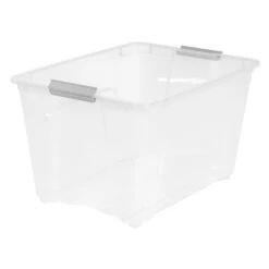 Iris Stack & Pull 54 Qt. Latch Lid Storage Bin, Clear (100243) 7 Iris Stack & Pull 54 Qt. Latch Lid Storage Bin, Clear (100243) -Bostitchy Store m002360015 s7