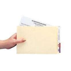 Medical Arts Press® Compact End-Tab File Pockets; 11 Point, Full Cut, 100/Box