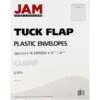 JAM Paper® Plastic Envelopes With Tuck Flap Closure, Open End, 11 X 14, Clear, 12/Pack (1541749) -Bostitchy Store m002765249 s7
