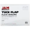 JAM Paper® Plastic Envelopes With Tuck Flap Closure, Letter Booklet, 8 7/8 X 12, Clear Poly, 12/Pack (459SCLEAR) -Bostitchy Store m002765542 s7