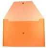 JAM Paper® Plastic Envelopes With Snap Closure, Legal Booklet, 9.75 X 14.5, Orange Poly, 12/pack (219S0OR) -Bostitchy Store m002870119 s7