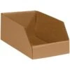 Partners Brand 6 X 12 X 4 1/2" Open Top Bin Boxes, Kraft, 50/Bundle (BINMT612K) -Bostitchy Store m004078314 s7