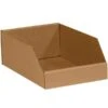 Partners Brand 8 X 12 X 4 1/2" Open Top Bin Boxes, Kraft, 50/Bundle (BINMT812K) -Bostitchy Store m004078316 s7