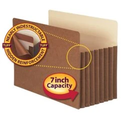 Smead TUFF Redrope File Pockets, 7" Expansion, Legal Sized, 5/Box (74395) -Bostitchy Store m004896330 s7
