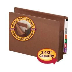 Smead TUFF Reinforced Redrope File Pockets, 3-1/2" Expansion, Letter Size, 10/Box (73780) -Bostitchy Store m004896339 s7