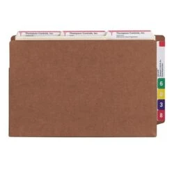 Smead TUFF Reinforced Redrope File Pockets, 3-1/2" Expansion, Legal Size, Brown, 10/Box (74780) -Bostitchy Store m004896344 s7