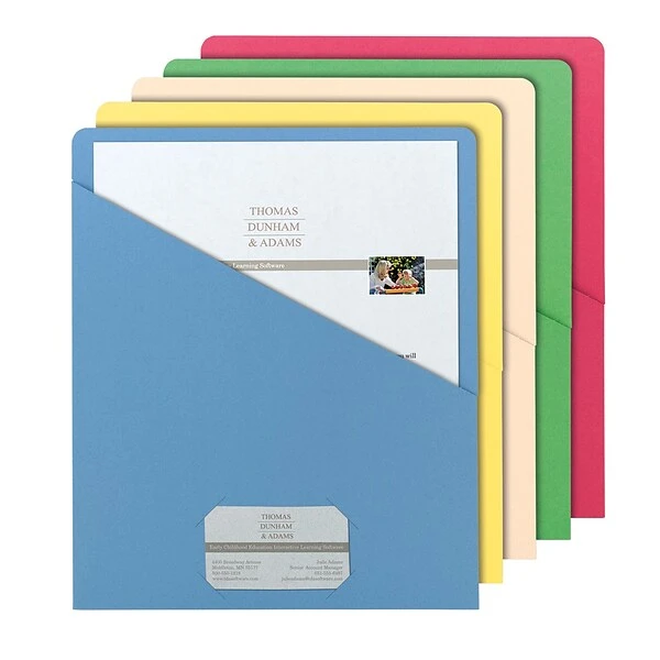 Smead Organized Up Slash File Jackets, Letter Size, Assorted, 25/Pack (75425) 5 Smead Organized Up Slash File Jackets, Letter Size, Assorted, 25/Pack (75425) - Image 3