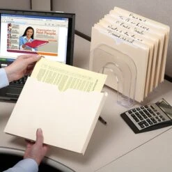 Smead 100% Recycled Reinforced File Jackets, Straight-Cut Tab, 2" Expansion, Legal Size, Manila, 50/Box (75607) -Bostitchy Store m004898754 s7