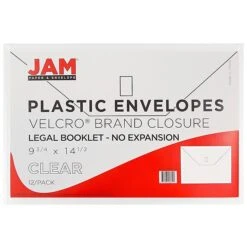 Jam Paper Plastic File Pocket, Legal Size, Clear, 12/Pack (219V0CL) -Bostitchy Store m005223722 s7