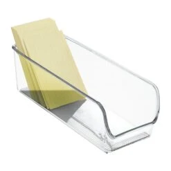 InterDesgin Linus Refrigerator And Freezer Binz, Fridge/Pantry Organization, Clear, Plastic (56830)