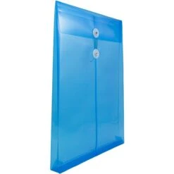 JAM Paper® Plastic Envelopes With Button And String Tie Closure, Legal Open End, 9.75 X 14.5, Blue Poly, 12/pack (119B1BU) 8 JAM Paper® Plastic Envelopes With Button And String Tie Closure, Legal Open End, 9.75 X 14.5, Blue Poly, 12/pack (119B1BU) -Bostitchy Store m005744983 s7
