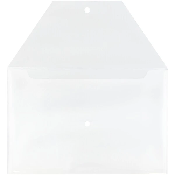 JAM Paper® Plastic Envelopes With Snap Closure, Legal Booklet, 9.75 X 14.5, Clear Poly, 12/pack (34830) 3 JAM Paper® Plastic Envelopes With Snap Closure, Legal Booklet, 9.75 X 14.5, Clear Poly, 12/pack (34830)