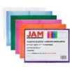 JAM Paper® Plastic Envelopes, 2 5/8 Exp, Elastic Closure, Letter Booklet, 9.75x13, Assorted Poly Colors, 6/pack (218E25BGOPFUCL) -Bostitchy Store m006948594 s7