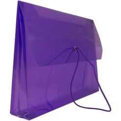 JAM Paper® Plastic Envelopes, 2 5/8 Exp, Elastic Closure, Letter Booklet, 9.75x13, Assorted Poly Colors, 6/pack (218E25BGOPFUCL) -Bostitchy Store m006948597 s7