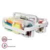 Deflecto 16.54 Qt. Lift Off Lid Storage Tote, White (29003) 1 Deflecto 16.54 Qt. Lift Off Lid Storage Tote, White (29003) -Bostitchy Store m007156304 s7