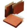 Pendaflex 100% Recycled Reinforced File Pocket, 5 1/4" Expansion, Letter Size, Redrope (E1534G) -Bostitchy Store s0040656 s7