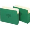 Pendaflex Colored File Pockets; Letter Size, 3-1/2" Expansion, Green 1 Pendaflex Colored File Pockets; Letter Size, 3-1/2" Expansion, Green -Bostitchy Store s0115701 s7