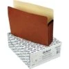 Pendaflex Reinforced File Pocket, 5 1/4" Expansion, Letter Size, Redrope, 10/Box (1534GOX) -Bostitchy Store s0183912 s7