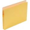 Smead 10% Recycled Reinforced File Pocket, 1 3/4" Expansion, Letter Size, Yellow (SMD73223UNI)