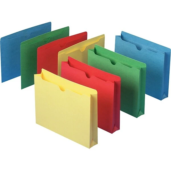 Smead 10% Recycled Reinforced File Jacket, Letter Size, Assorted, 100/Box (24900ASMT) 4 Smead 10% Recycled Reinforced File Jacket, Letter Size, Assorted, 100/Box (24900ASMT) - Image 2