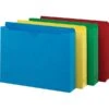 Smead 10% Recycled Reinforced File Jacket, 2" Expansion, Letter Size, Assorted, 50/Box (24920ASMT) -Bostitchy Store s0367860 s7
