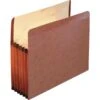 Pendaflex Heavy Duty Reinforced File Pocket, 5 1/4" Expansion, Letter Size, Redrope, 5/Box (ESS085545) -Bostitchy Store s0511556 s7