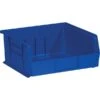 Quill Brand® 10-7/8" X 11" X 5" Plastic Stack And Hang Bins, Blue, 6/Ct (BINP1111B)