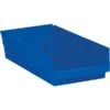 Quill Brand 17 7/8" X 6 5/8" X 4" Plastic Shelf Bin, Blue, 20/Case (BINPS112B) -Bostitchy Store s0708561 s7