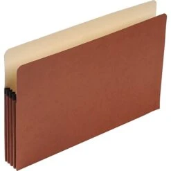 Pendaflex Reinforced File Pocket, 3 1/2" Expansion, Legal Size, Redrope (902936)