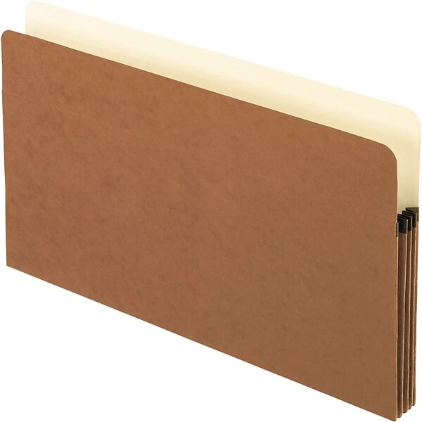 Pendaflex 30% Recycled Reinforced File Pocket, 3 1/2" Expansion, Legal Size, Brown, 25/Box (1526EOX) 3 Pendaflex 30% Recycled Reinforced File Pocket, 3 1/2" Expansion, Legal Size, Brown, 25/Box (1526EOX)