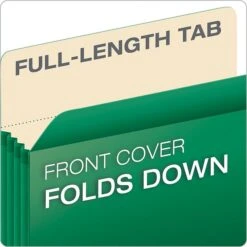 Pendaflex 10% Recycled Reinforced File Pocket, 5 1/4" Expansion, Letter Size, Green (2366397) 9 Pendaflex 10% Recycled Reinforced File Pocket, 5 1/4" Expansion, Letter Size, Green (2366397) -Bostitchy Store s1061739 s7