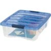IRIS® 26 Quart Stack & Pull Box, Clear/Navy, 6/Carton (100364-CT) 1 IRIS® 26 Quart Stack & Pull Box, Clear/Navy, 6/Carton (100364-CT) -Bostitchy Store s1080729 s7