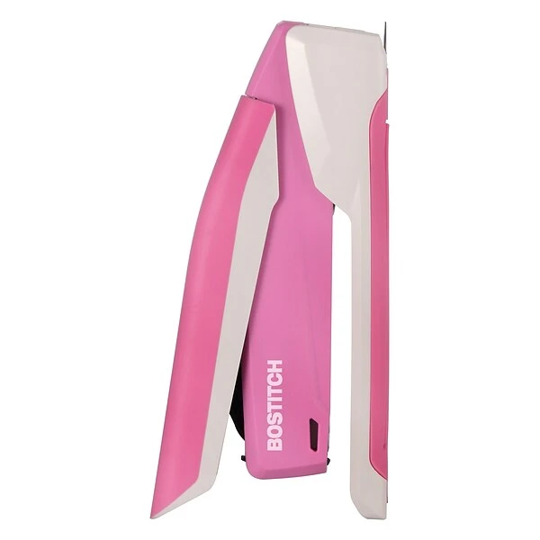 Bostitch InCourage™ Spring-Powered Desktop Stapler, 20-Sheet, Pink/White (1188) 3 Bostitch InCourage™ Spring-Powered Desktop Stapler, 20-Sheet, Pink/White (1188)