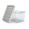 Iris 20 Qt. Latch Lid Storage Bin, Clear (270018/250296) -Bostitchy Store s1179871 s7
