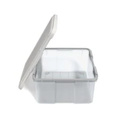 Iris Weathertight 30.6 Qt. Latch Lid Storage Bin, Clear (TR58302) -Bostitchy Store s1179887 s7