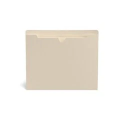 Staples Reinforced File Jacket, Flat, Letter Size, Manila, 100/Box (TR293050)