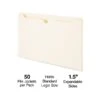 Staples File Jackets, 1.5" Expansion, Legal Size, Manila, 50/Box (TR119255) -Bostitchy Store s1227664 s7