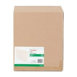 Staples File Jackets, Flat, Letter Size, Manila, 100/Box (TR399451) -Bostitchy Store s1227685 s7
