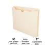 Staples Reinforced File Jacket, 2" Expansion, Letter Size, Manila, 50/Box (TR440373) -Bostitchy Store s1227717 s7