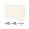 Staples Reinforced File Jacket, 2" Expansion, Legal Size, Manila, 50/Box (TR440374) -Bostitchy Store s1227771 s7