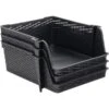 Advantus Nest And Stack Open Lid Storage Bin, Black, 3/Pack (39221) -Bostitchy Store sp105964596 s7