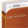 Pendaflex Smart Shield Reinforced File Pocket, 5 1/4" Expansion, Legal Size, Redrope, 10/Box (1536GAM) -Bostitchy Store sp107903356 s7