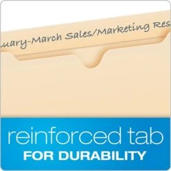 Pendaflex Reinforced File Jacket, 2" Expansion, Letter Size, Manila, 50/Box (22025EE) -Bostitchy Store sp107903365 s7