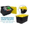 Mount-It! 63.4 Qt. Snap Lid Storage Bin, Black/Yellow, 3/Pack (WI-3001) 2 Mount-It! 63.4 Qt. Snap Lid Storage Bin, Black/Yellow, 3/Pack (WI-3001) -Bostitchy Store sp136536974 s7