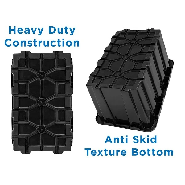 Mount-It! 63.4 Qt. Snap Lid Storage Bin, Black/Yellow, 3/Pack (WI-3001) 5 Mount-It! 63.4 Qt. Snap Lid Storage Bin, Black/Yellow, 3/Pack (WI-3001) - Image 3